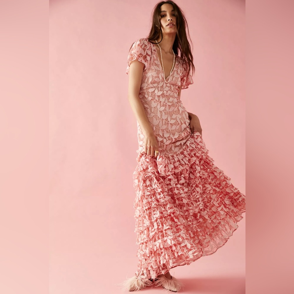 LoveShackFancy Kamber Dress Pink Size 6